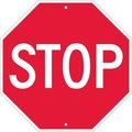 Nmc Stop Sign, 18" W, 18" H, Plastic TM34R